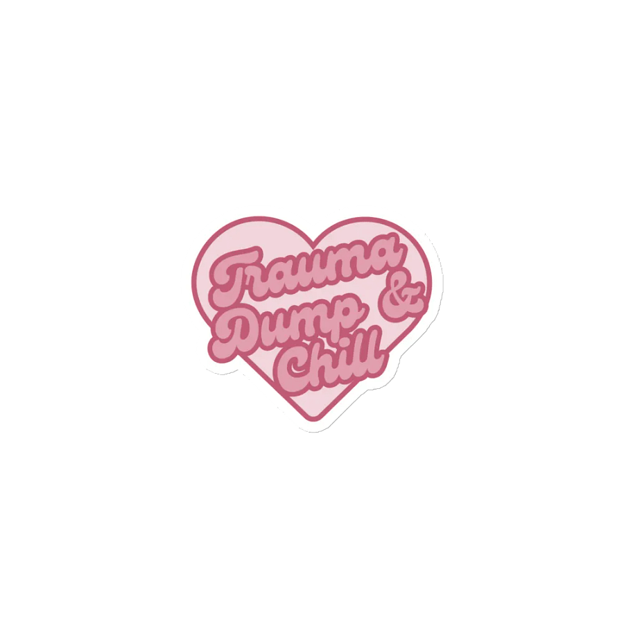 Trauma Dump & Chill Heart Magnets product image (1)