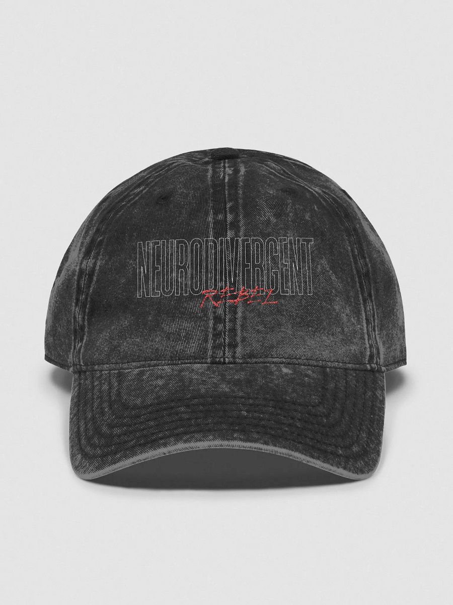 NeuroDivergent Rebel Faded Wash Ball Cap product image (1)