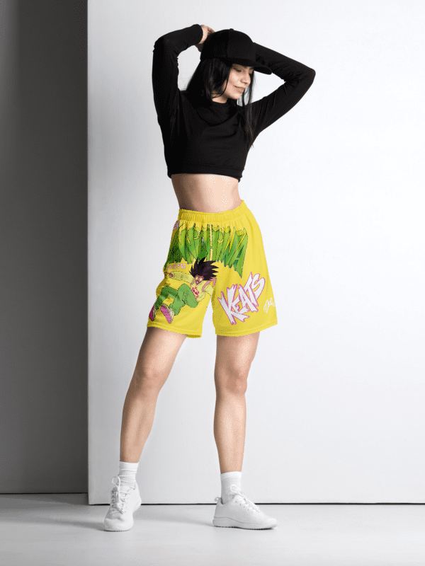KONNICHIWA - Yellow Mesh Shorts (with pockets) product image (7)