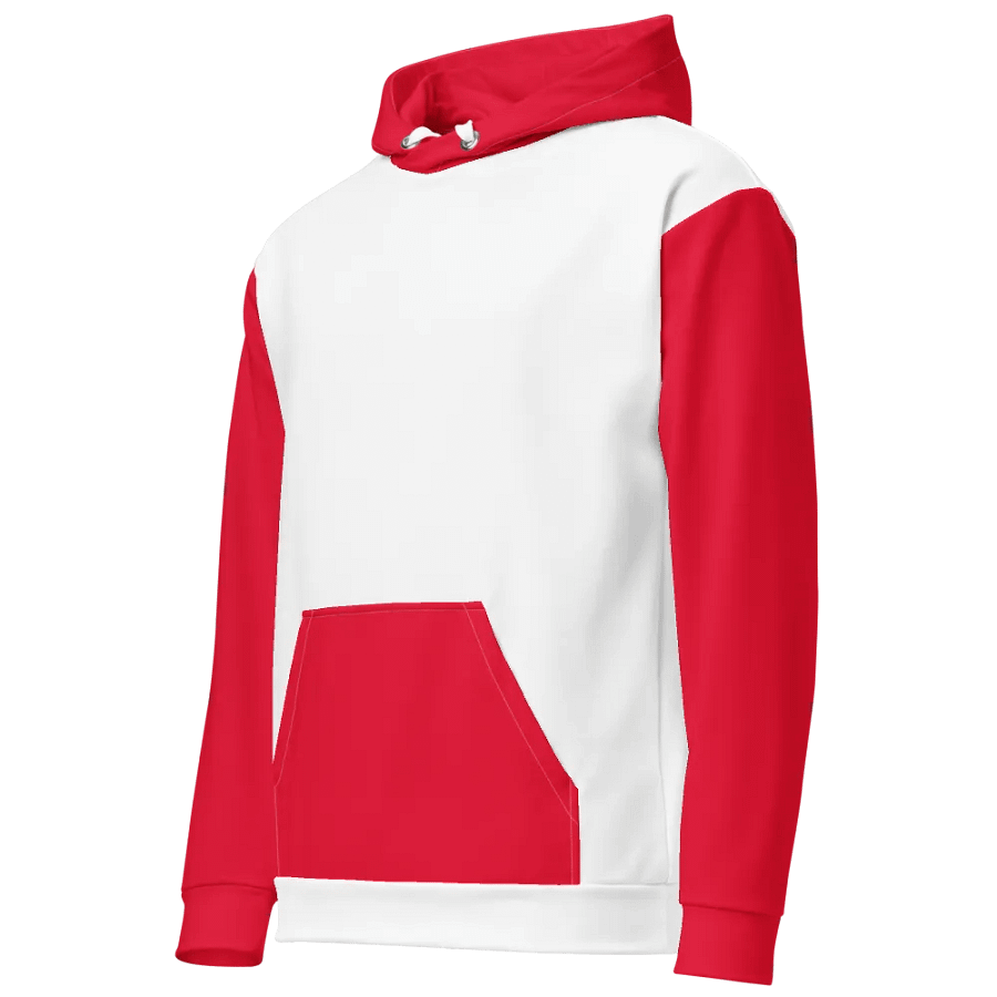 Red And White Unisex Hoodie product image (3)