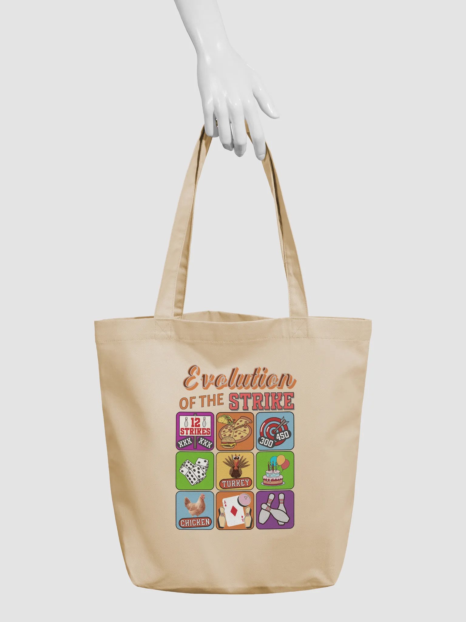 Evolution Of The Strike Bowling Tote Bag product image (6)