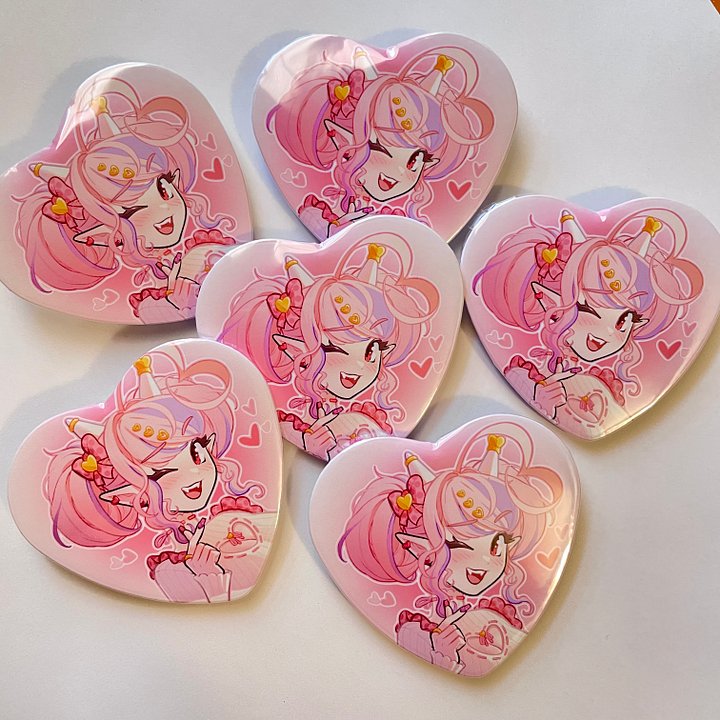 Ironmouse - Heart Pin product image (2)