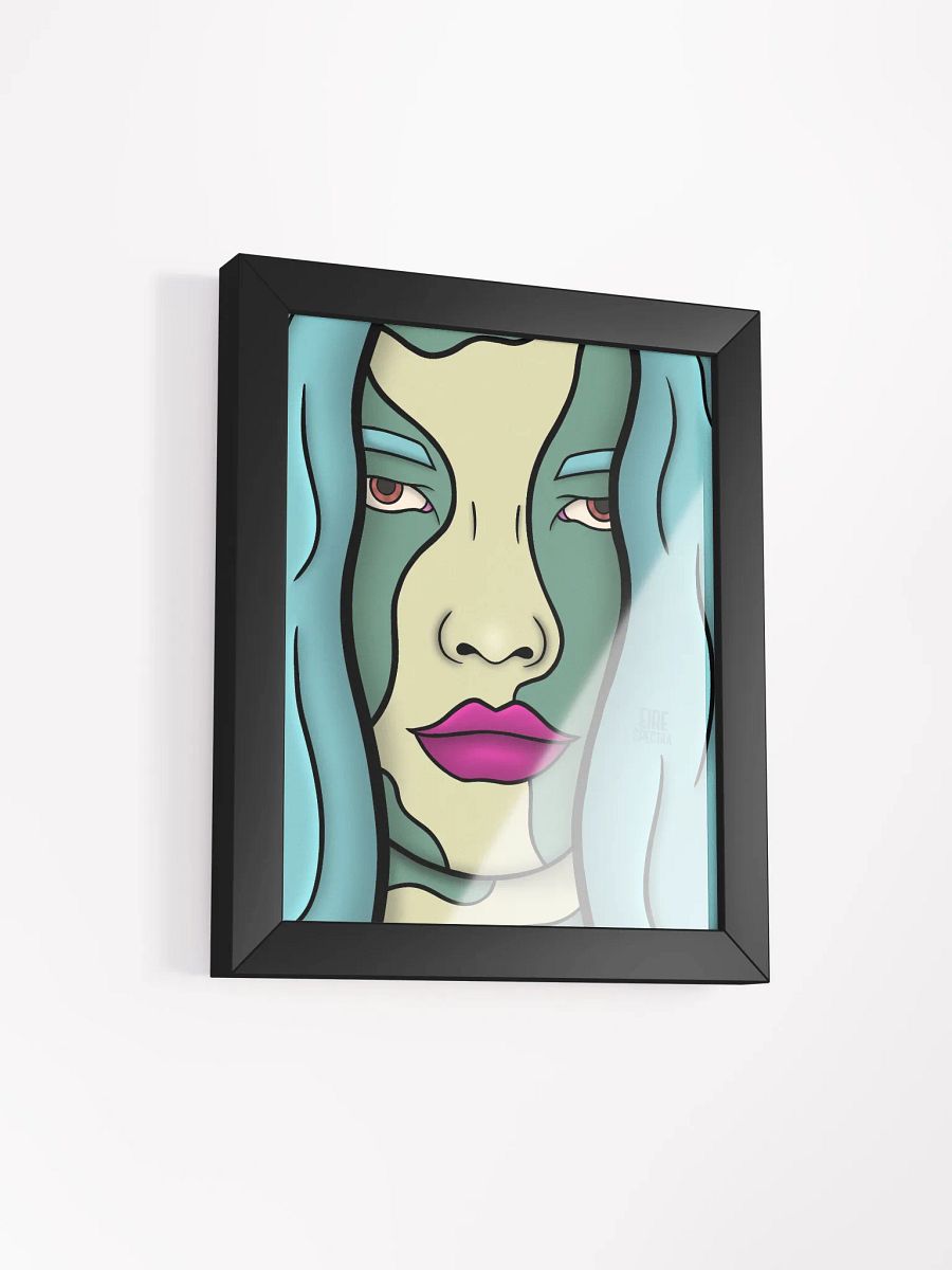 Tired blue framed poster product image (2)