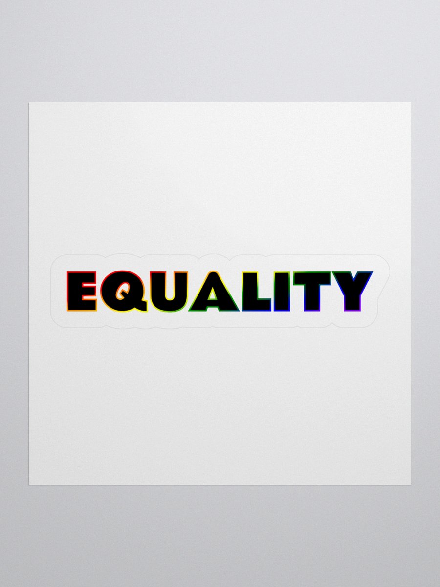 Rainbow Equality Kiss Cut Stickers product image (1)