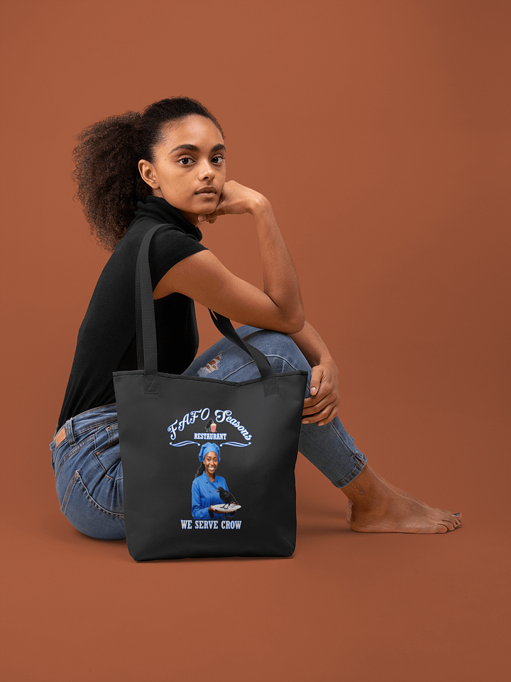 FAFO Seasons Restaurant - We Serve Crow by 92 Percent - Eco-Friendly Tote Bag product image (1)