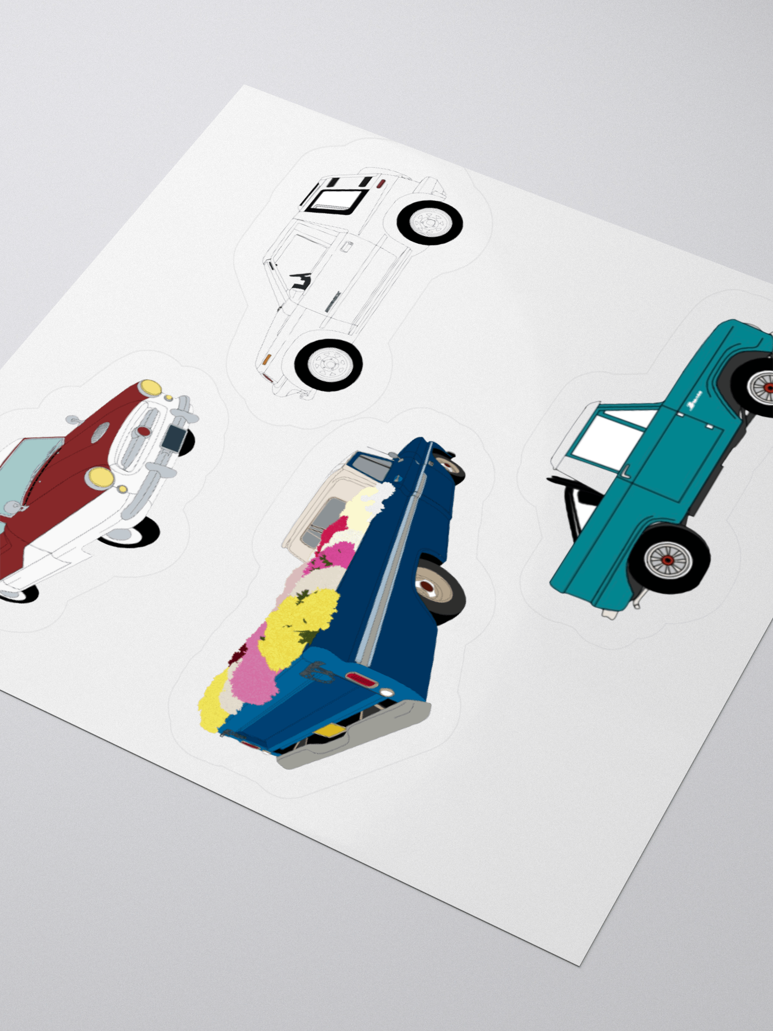 classic car sticker sheet product image (8)