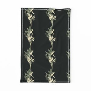 Seamless Pattern - Fairy Flower Stripes in Cream and Green product image (11)