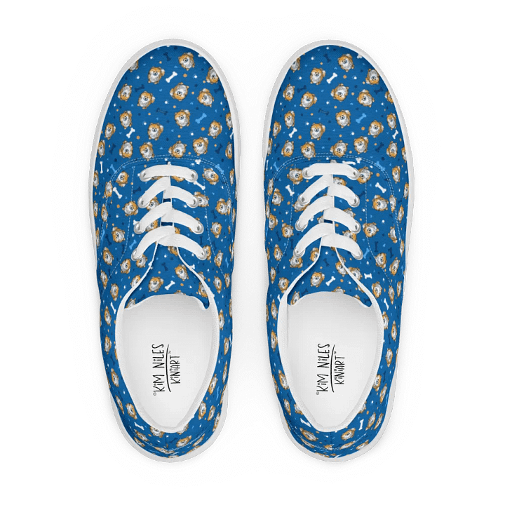 Pomeranians On Blue Sneakers product image (2)