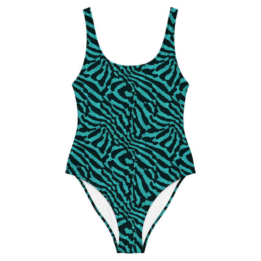 Teal Zebra Swimsuit product image (2)