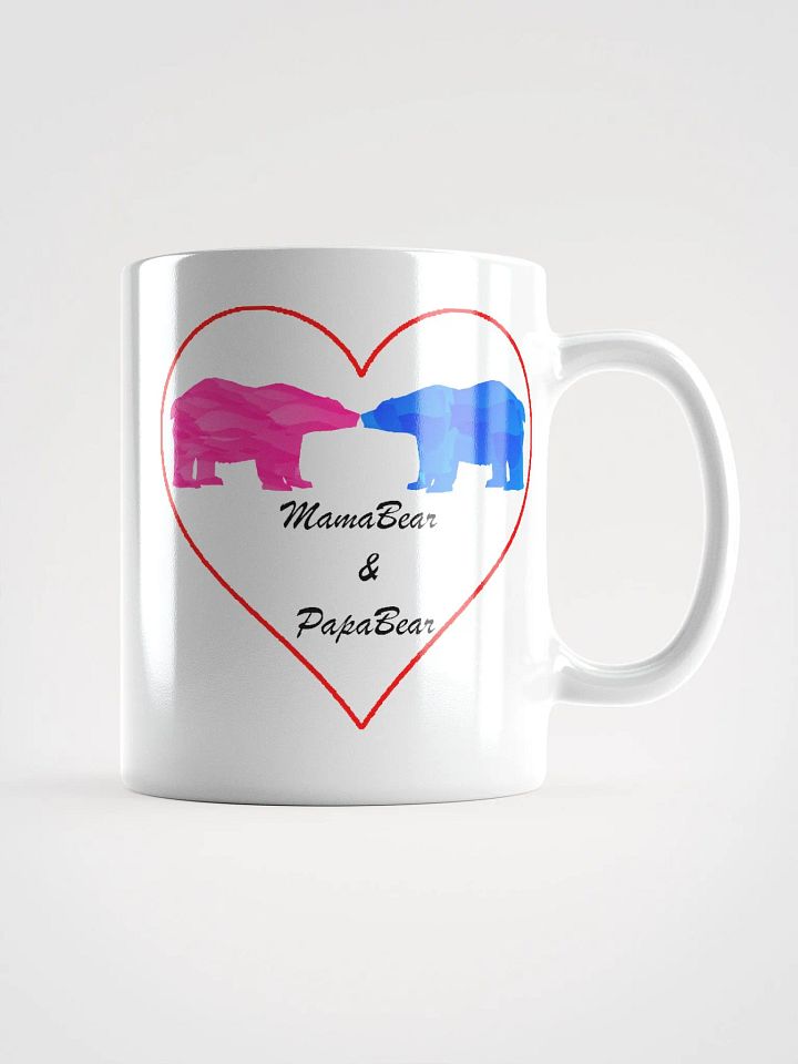 Mama & Papa Bear White Glossy Mugs product image (2)
