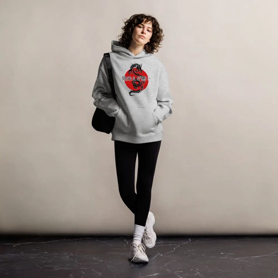Dragon Fury Unisex Oversized Hoodie product image (8)