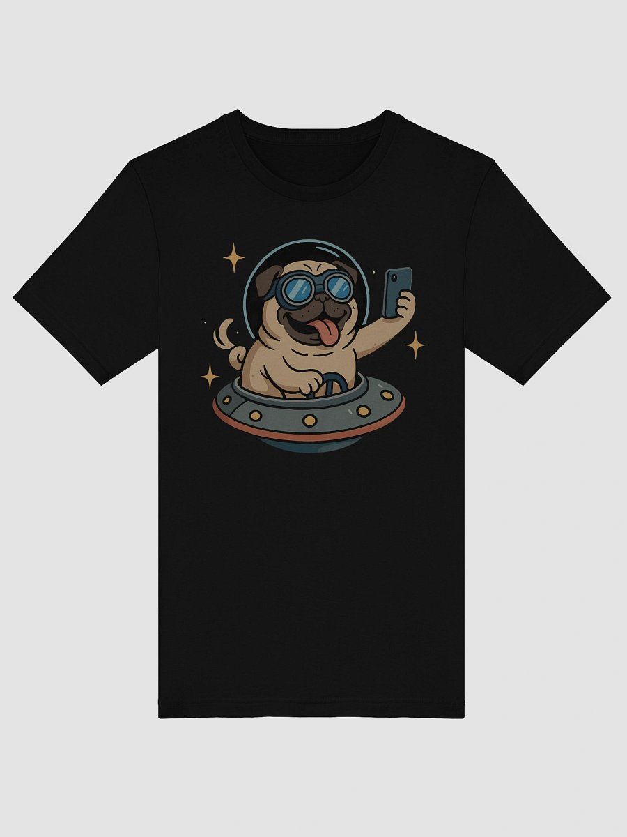 Pug in The Space T-Shirt product image (18)