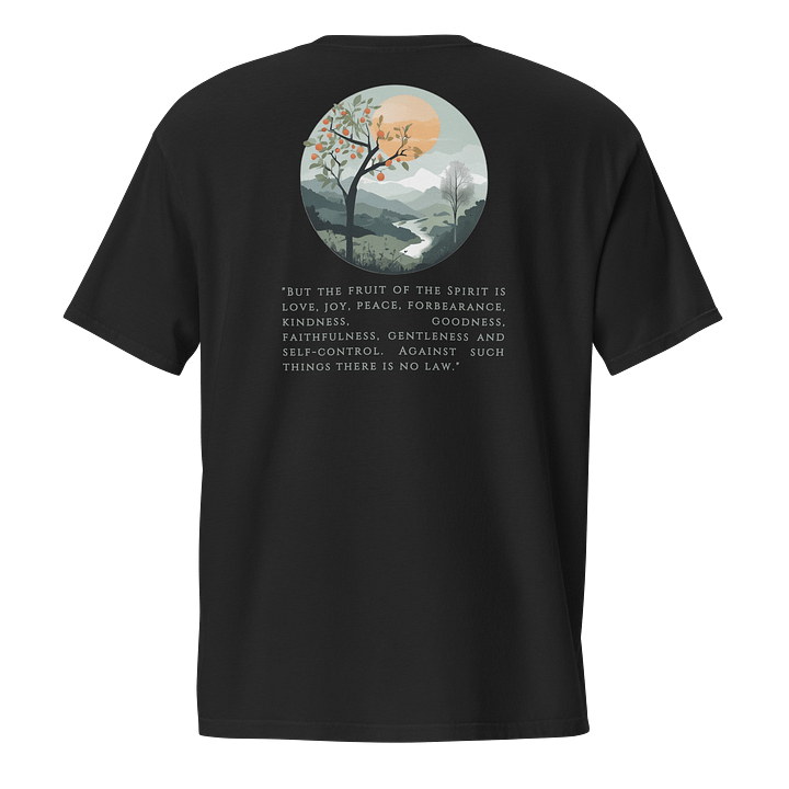Virtues of Faith Christian Pocket T-Shirt | Galatians 5:22-23 product image (1)