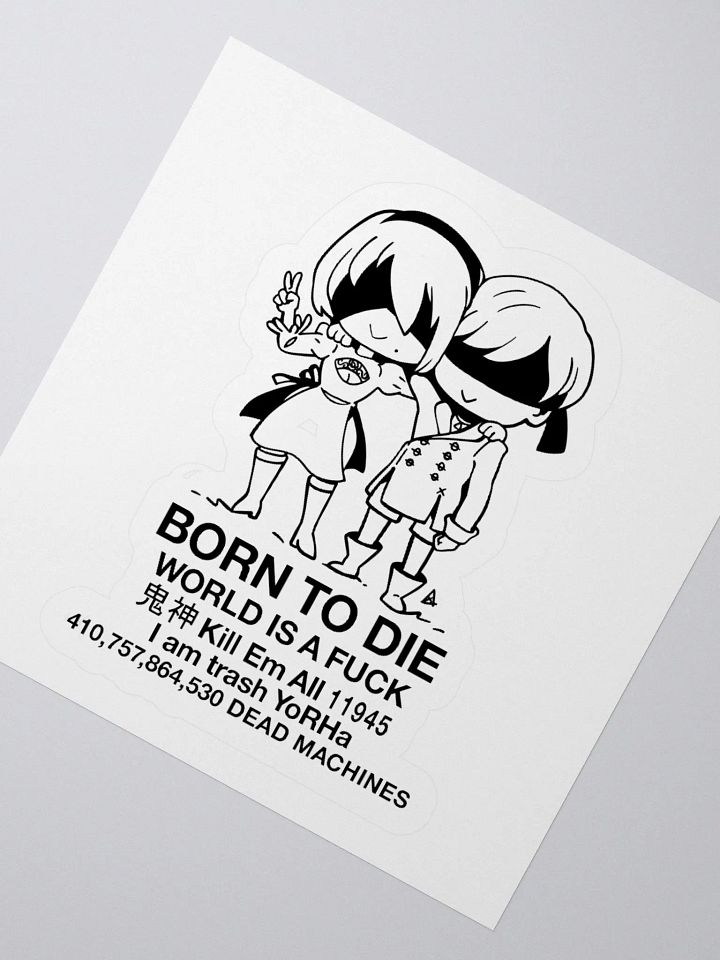 BORN TO DIE - STICKER product image (2)