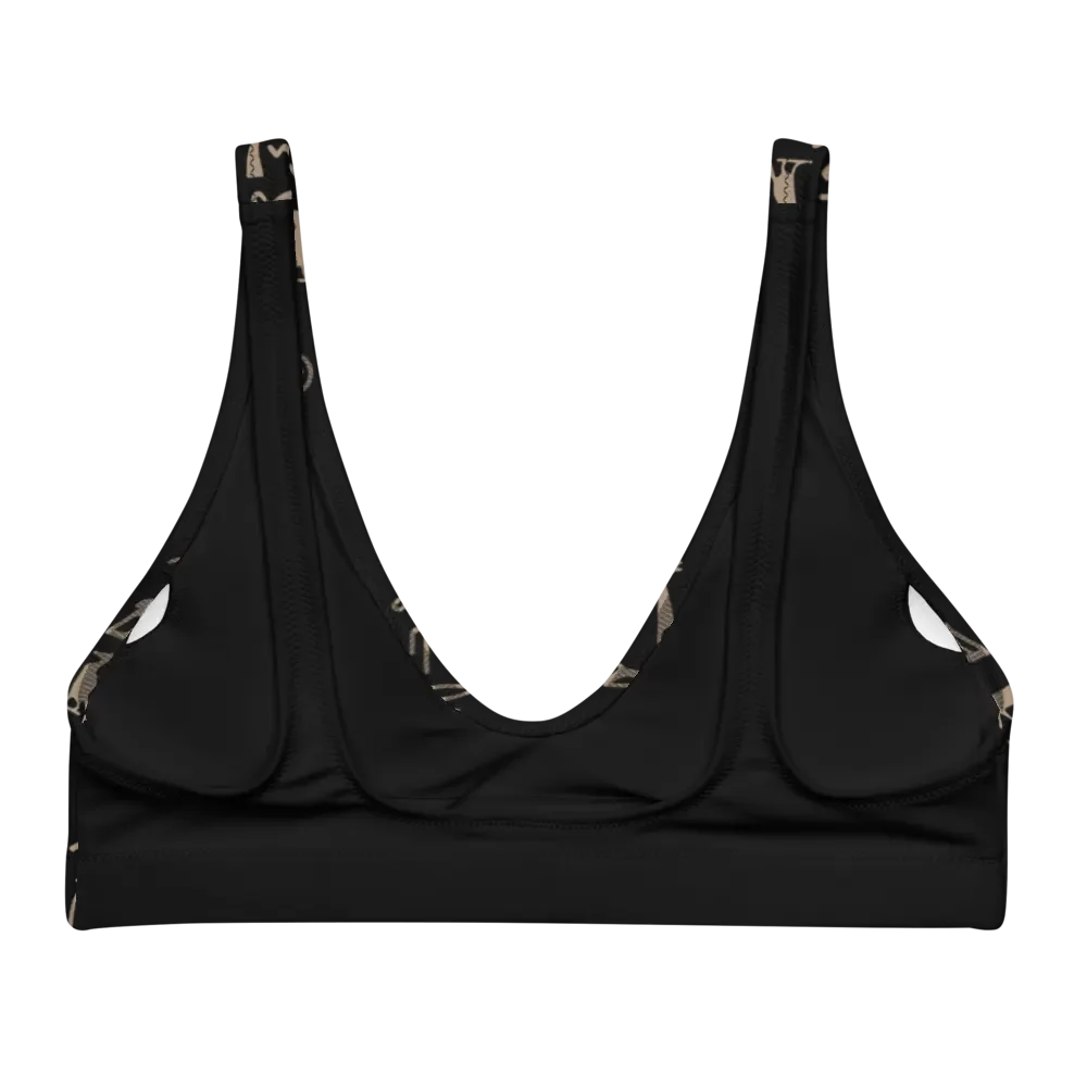 Isis Hieroglyphics Black Bikini Top product image (4)