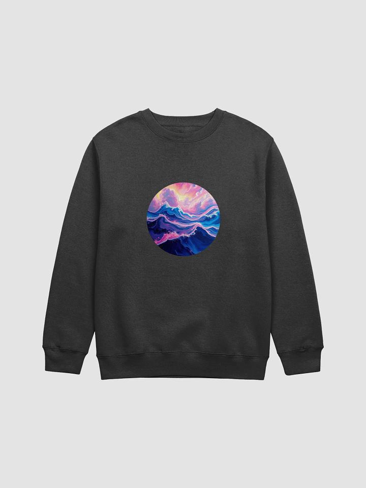 Ethereal Sunset Waves Crewneck Sweatshirt product image (1)