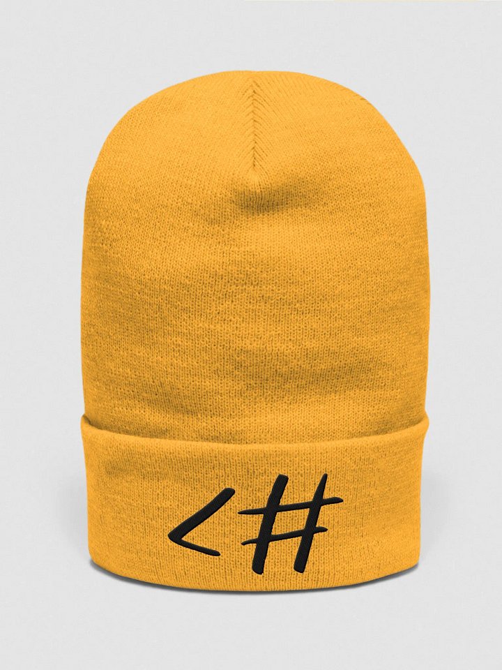 <# Beanie - black type product image (1)