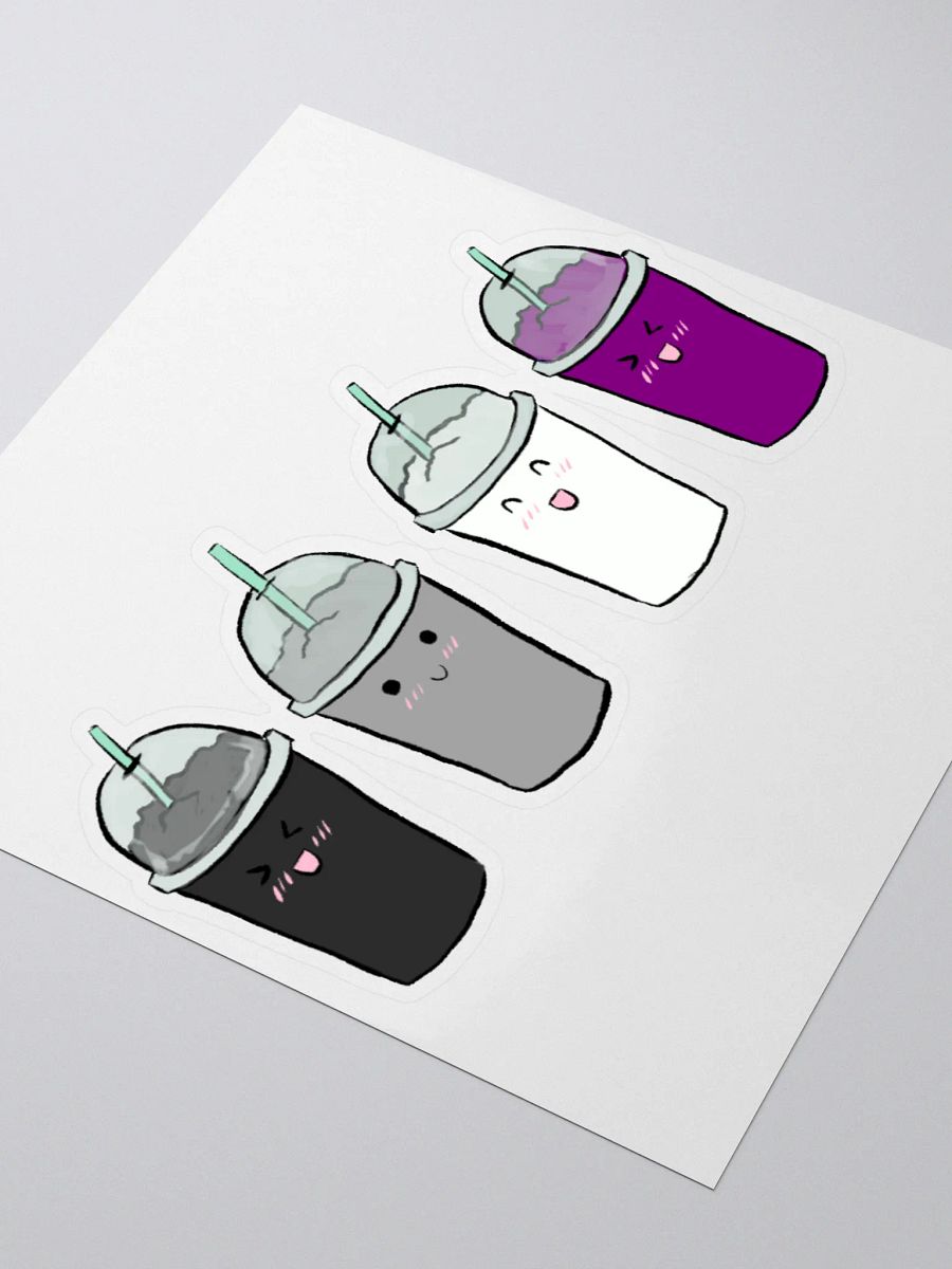 Slushie Buddies: Asexual Flag Stickers product image (8)