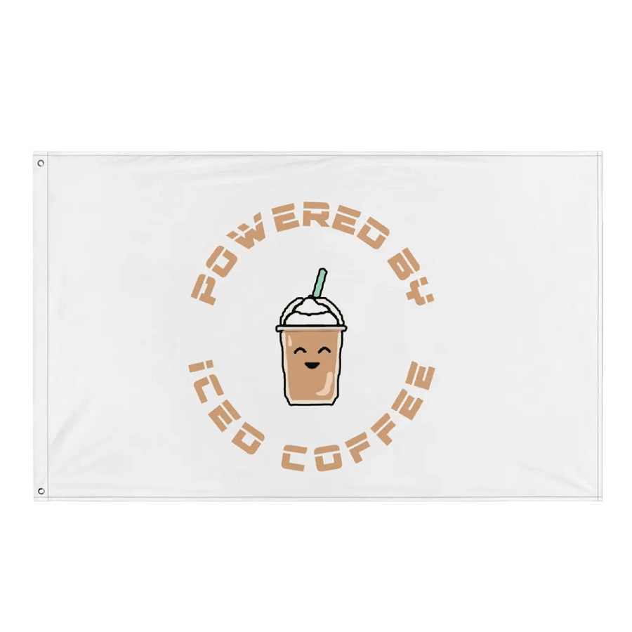 Powered By Iced Coffee Flag product image (1)