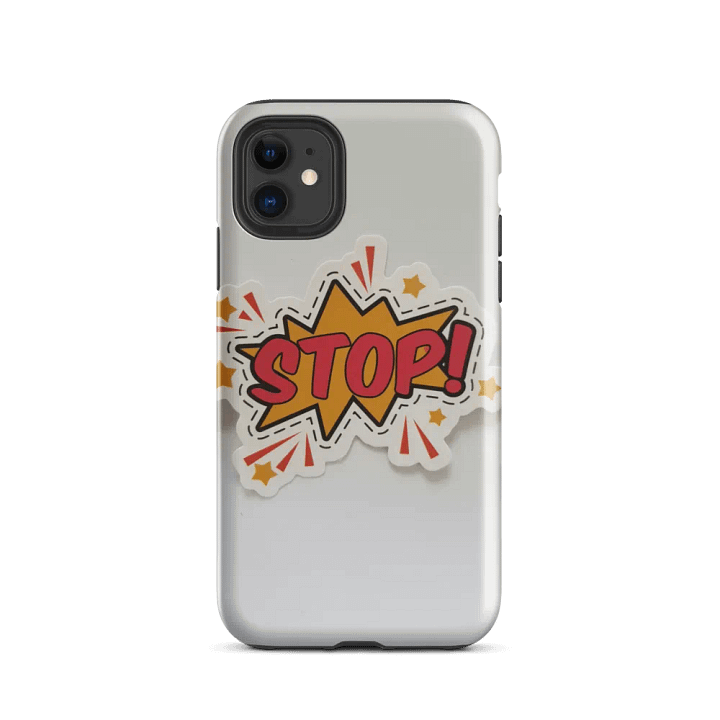 STOP! Comic Burst iPhone® Tough Case – Stylish & Durable Protection for Your iPhone product image (2)
