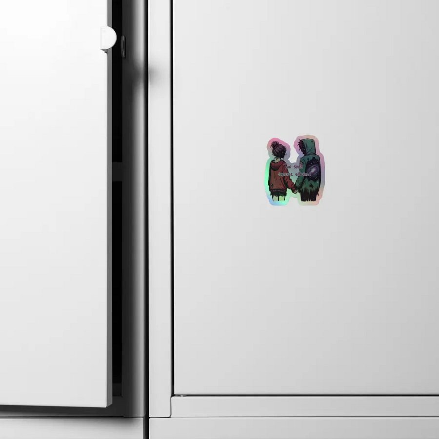 Two Souls Forever Entwined Kiss-Cut Holographic Sticker product image (4)