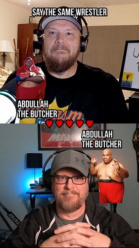 Saying the same WRESTLER?