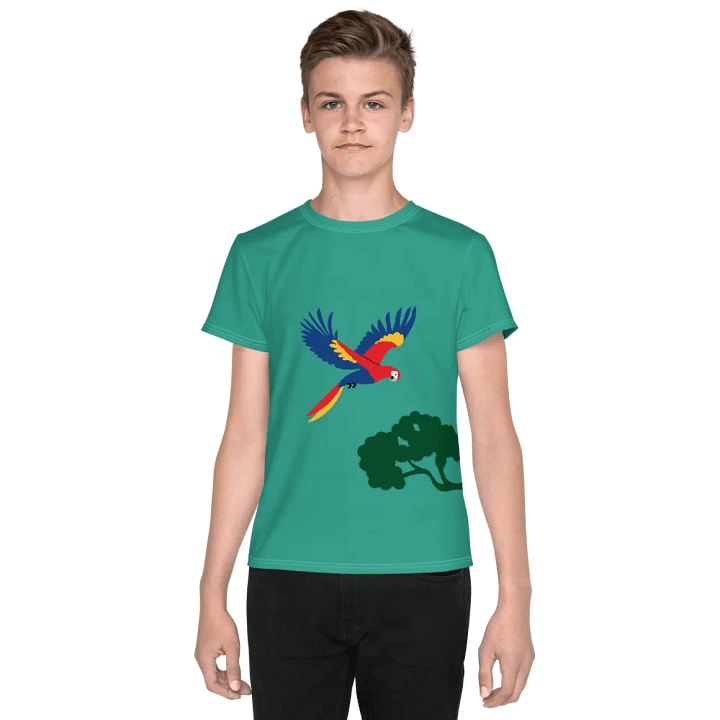 Flight of Colors Parrot Youth T-Shirt product image (1)