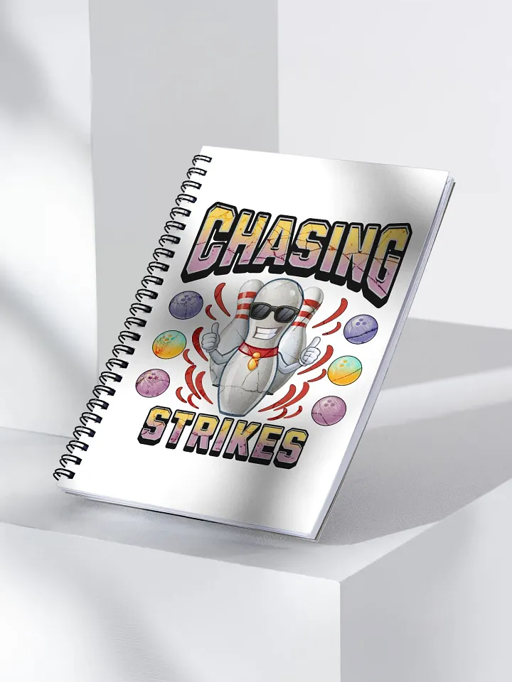 Chasing Strikes Bowling Spiral Notebook product image (2)