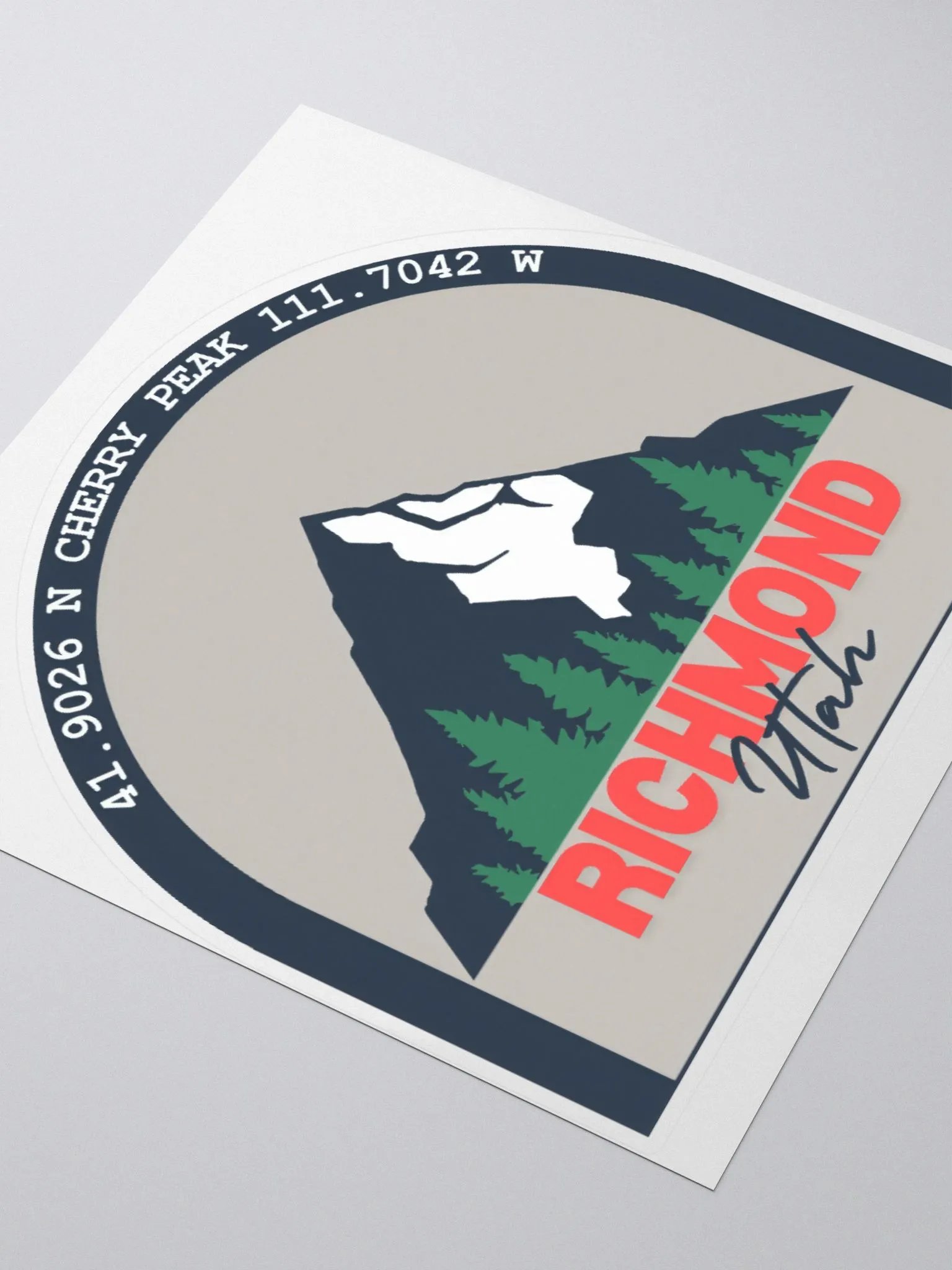 Cherry Peak Richmond Utah Sticker product image (9)