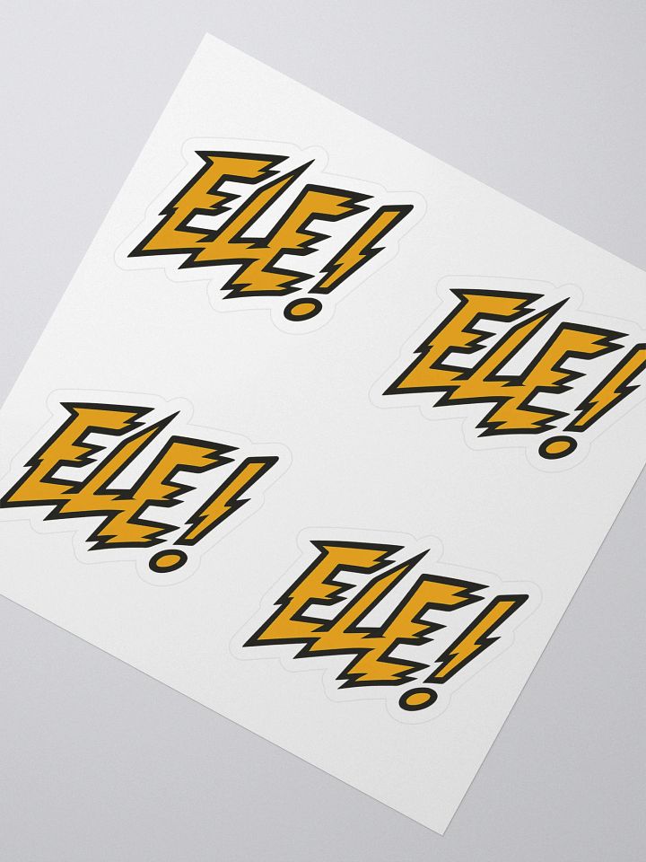 ELE! Gold Kiss Cut Stickers product image (1)