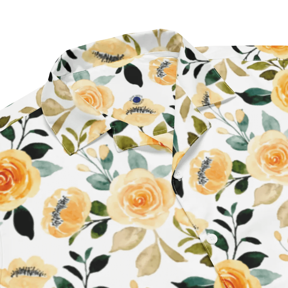Yellow Rose Delight Hawaiian Shirt product image (5)