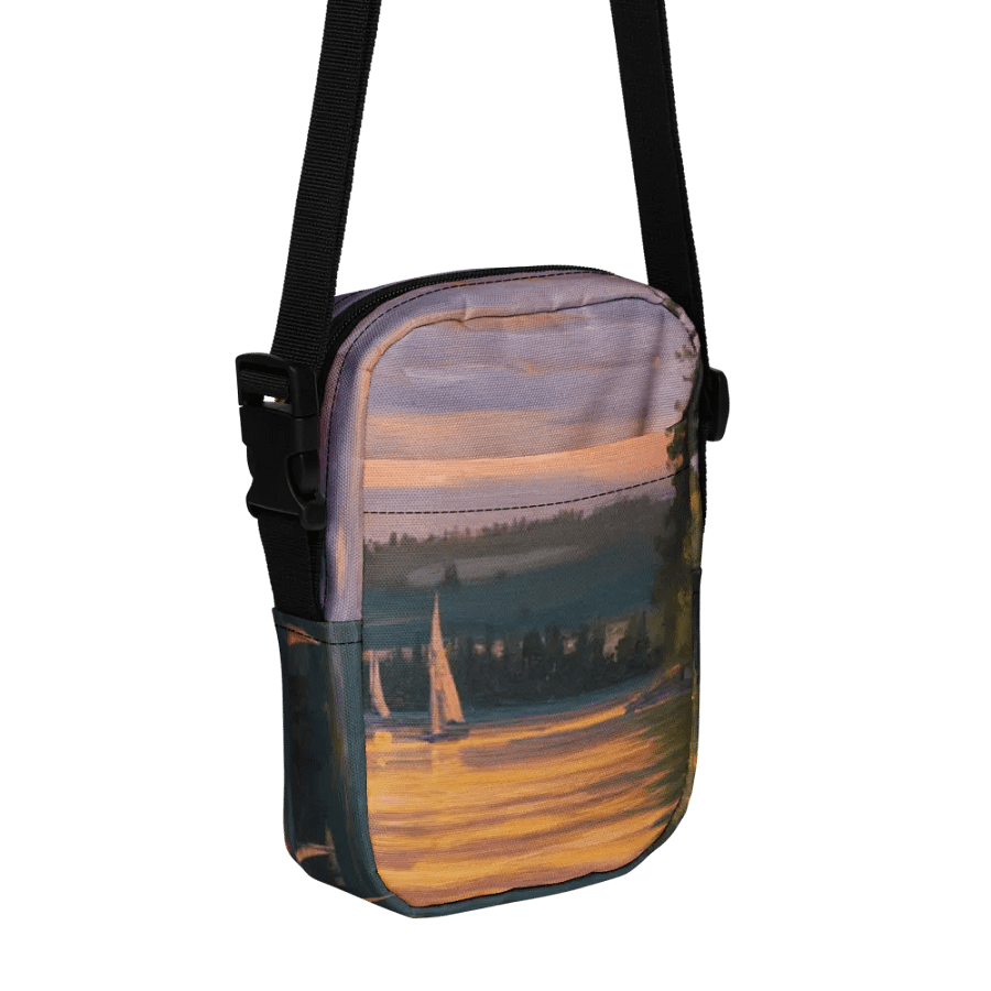 Sunset Lake Sailing, Utility Crossbody Bag product image (1)