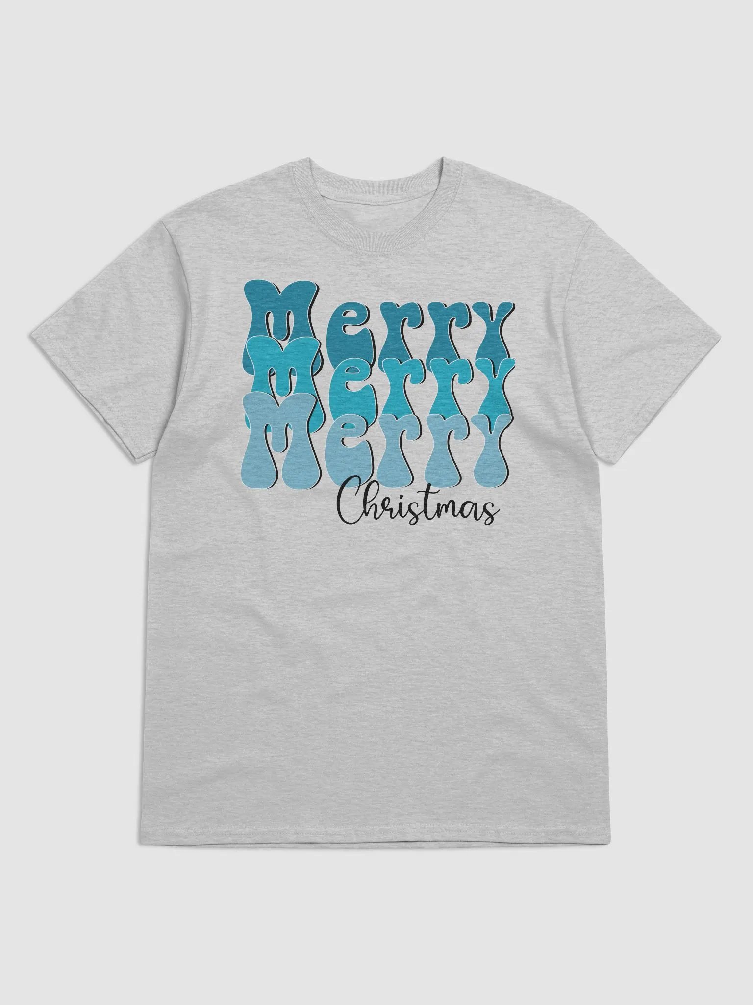 MERRY CHRISTMAS BLUE T-SHIRT product image (1)