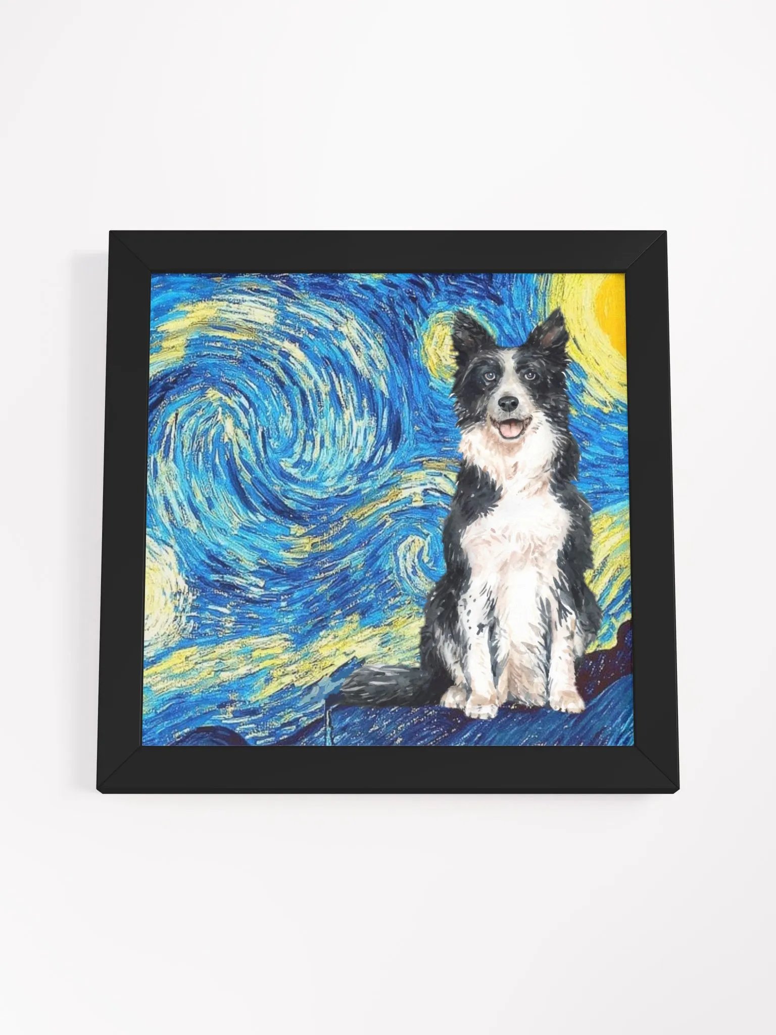Border Collie Starry Night Framed Wall Art product image (51)