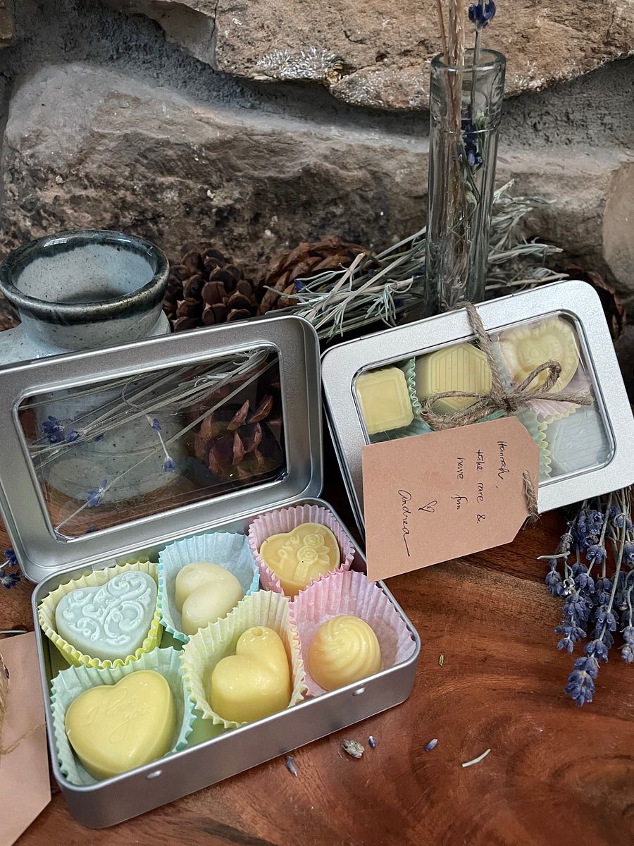 Premium Hearts Better Body Butter Bar Minis, Wax Free - Eco-Friendly, Refillable Gift Ready (6 PACK) product image (1)