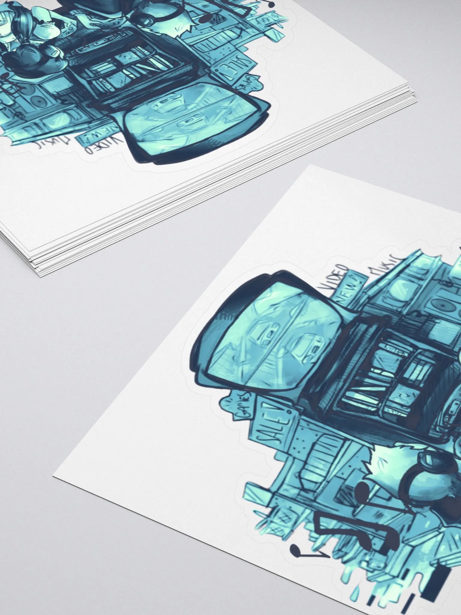 Kiss Cut Sticker - Cerulean product image (4)