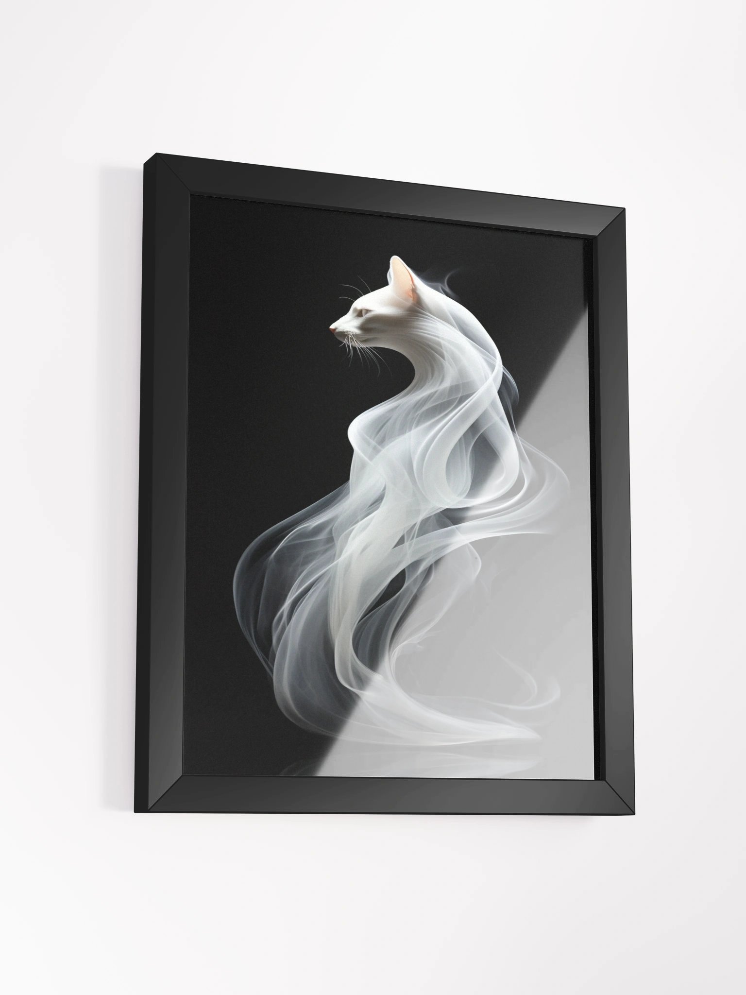 Phantom Purr Framed Matte Wall Art Canvas product image (5)