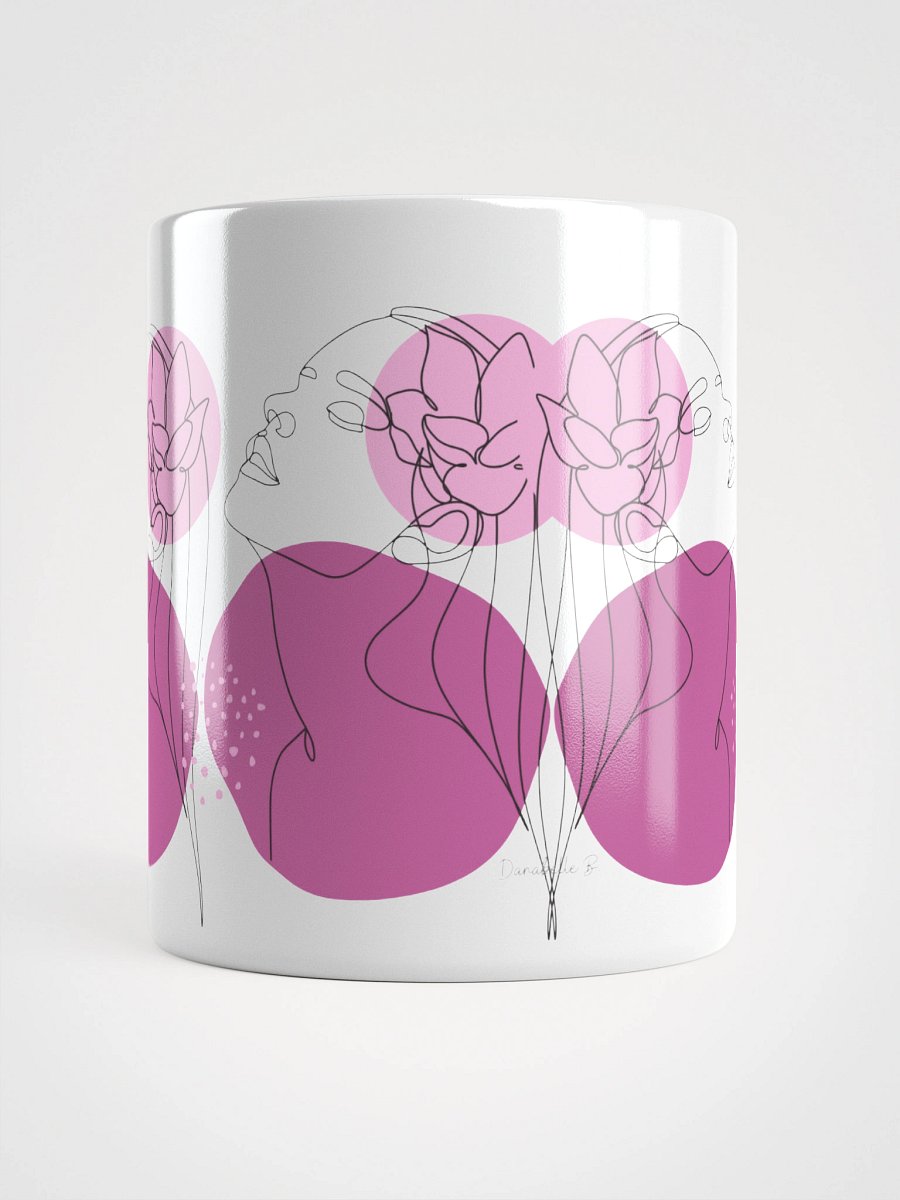 Mug Blanc Equilibre Femme - Fuchsia - Souffle Optimiste - Idée Cadeau Raffiné product image (5)