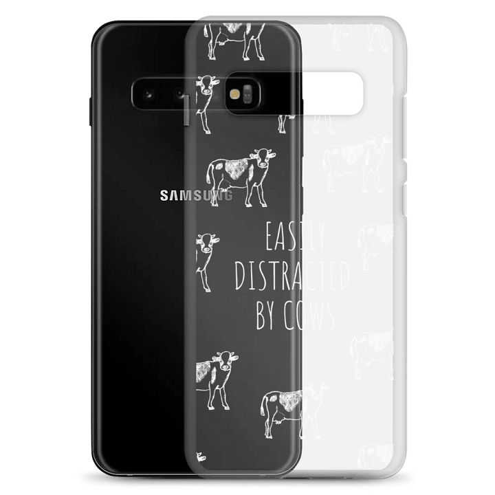 "Easily distracted by cows" clear case for Samsung® product image (8)