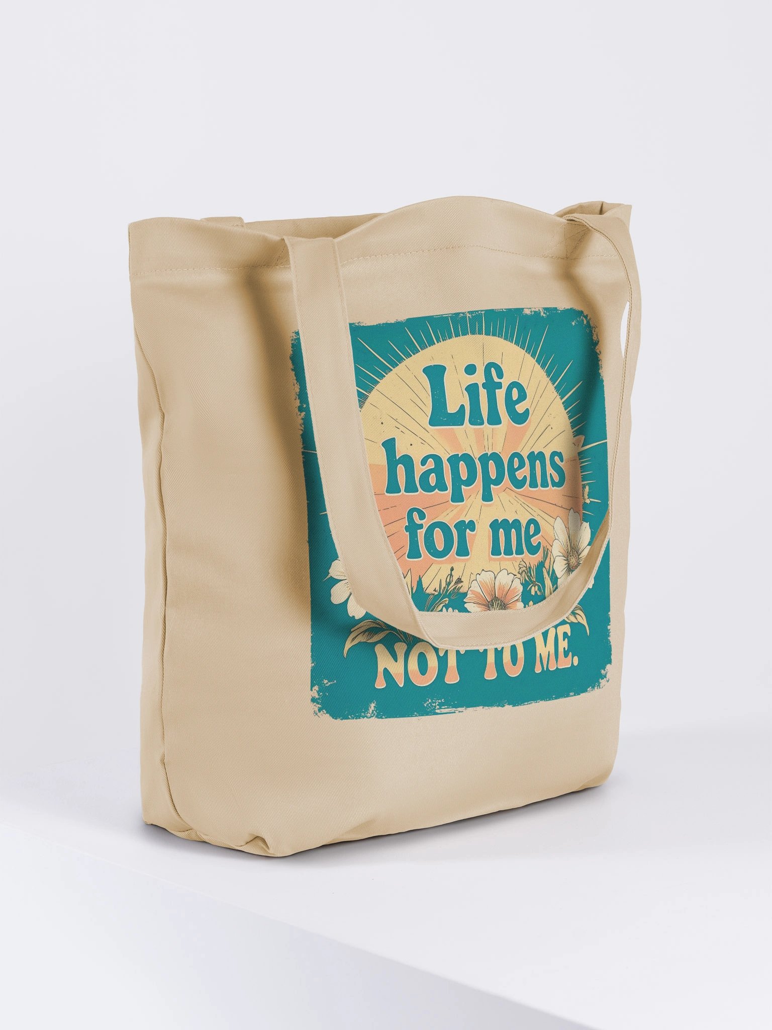 Retro Sunflower Motivation Tote Bag product image (4)