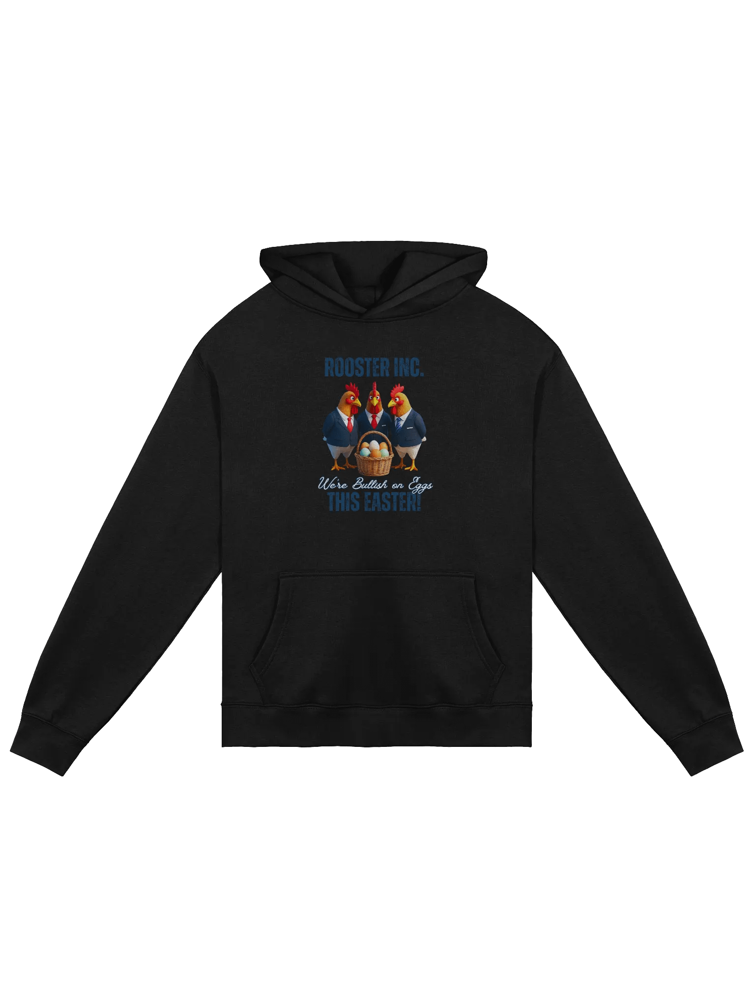 Rooster Inc. - Humorous Easter Black Hoodie product image (2)