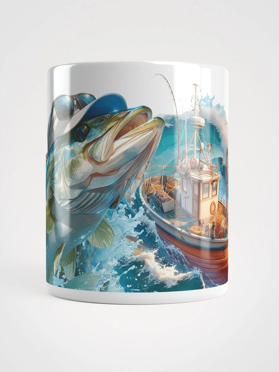 Bass Splash White Glossy Mug product image (3)
