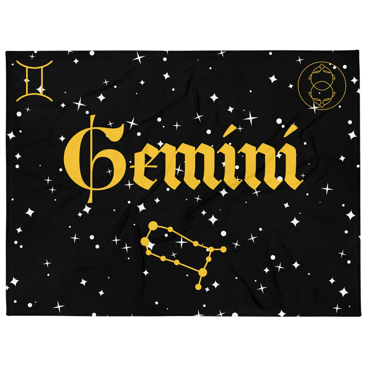 Celestial Gemini Throw Blanket product image (1)