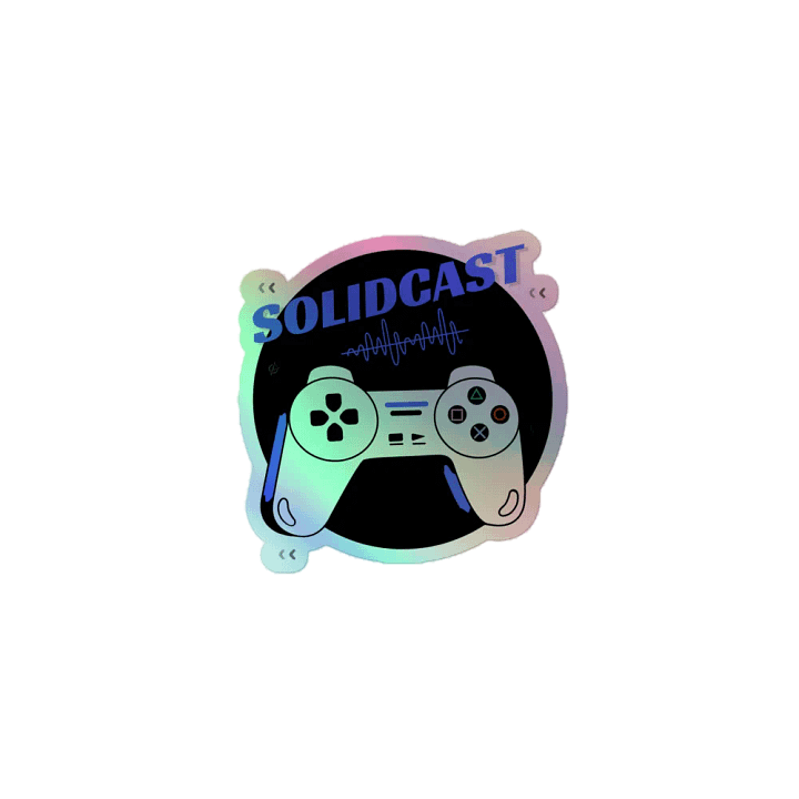 SolidCast Holographic Sticker Blu product image (1)