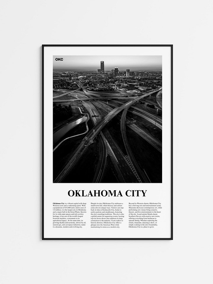 Oklahoma City 02 Newspaper Poster product image (1)