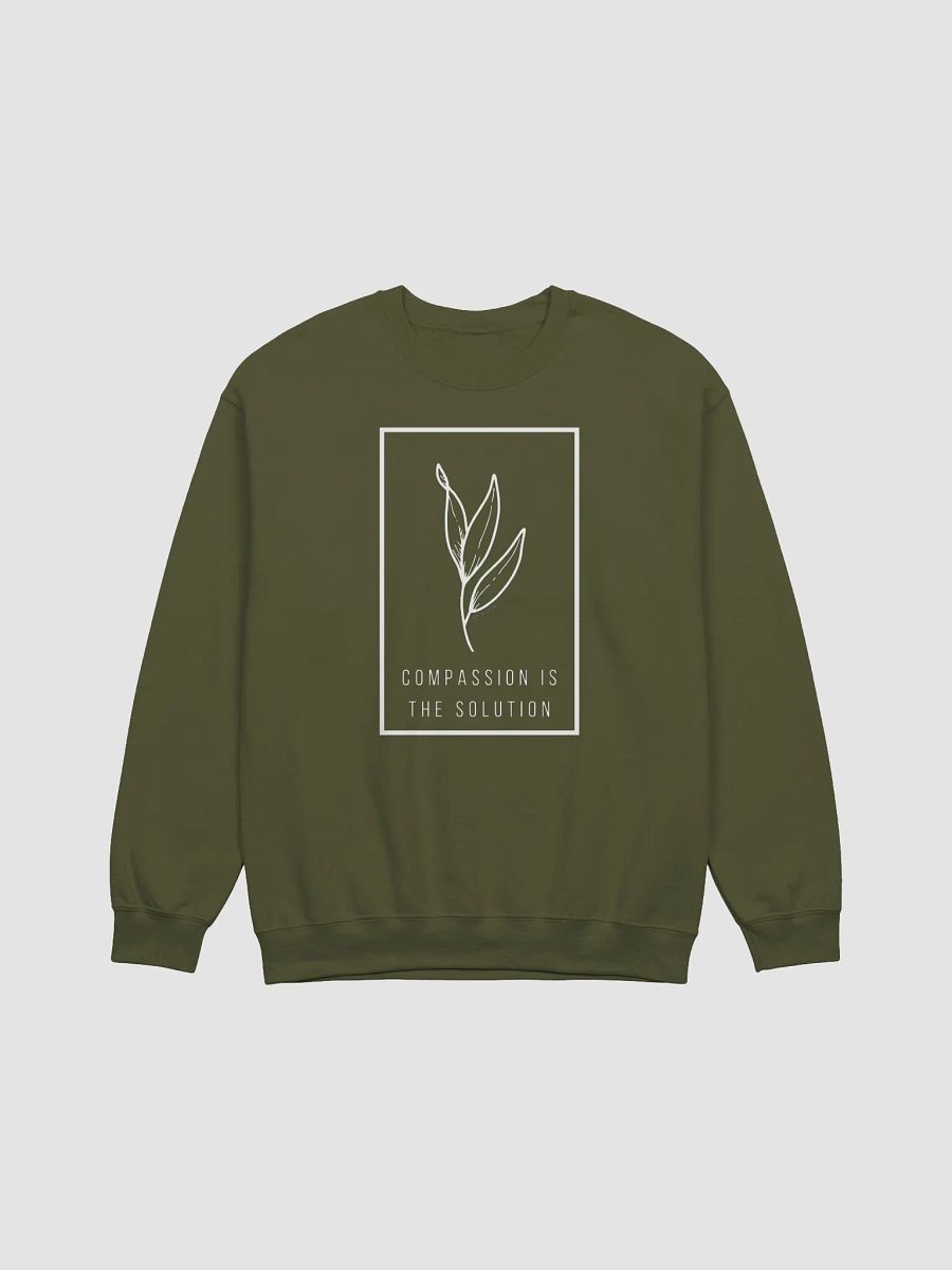 COMPASSION IS THE SOLUTION SWEATSHIRT | Community Over Competition Collection product image (3)