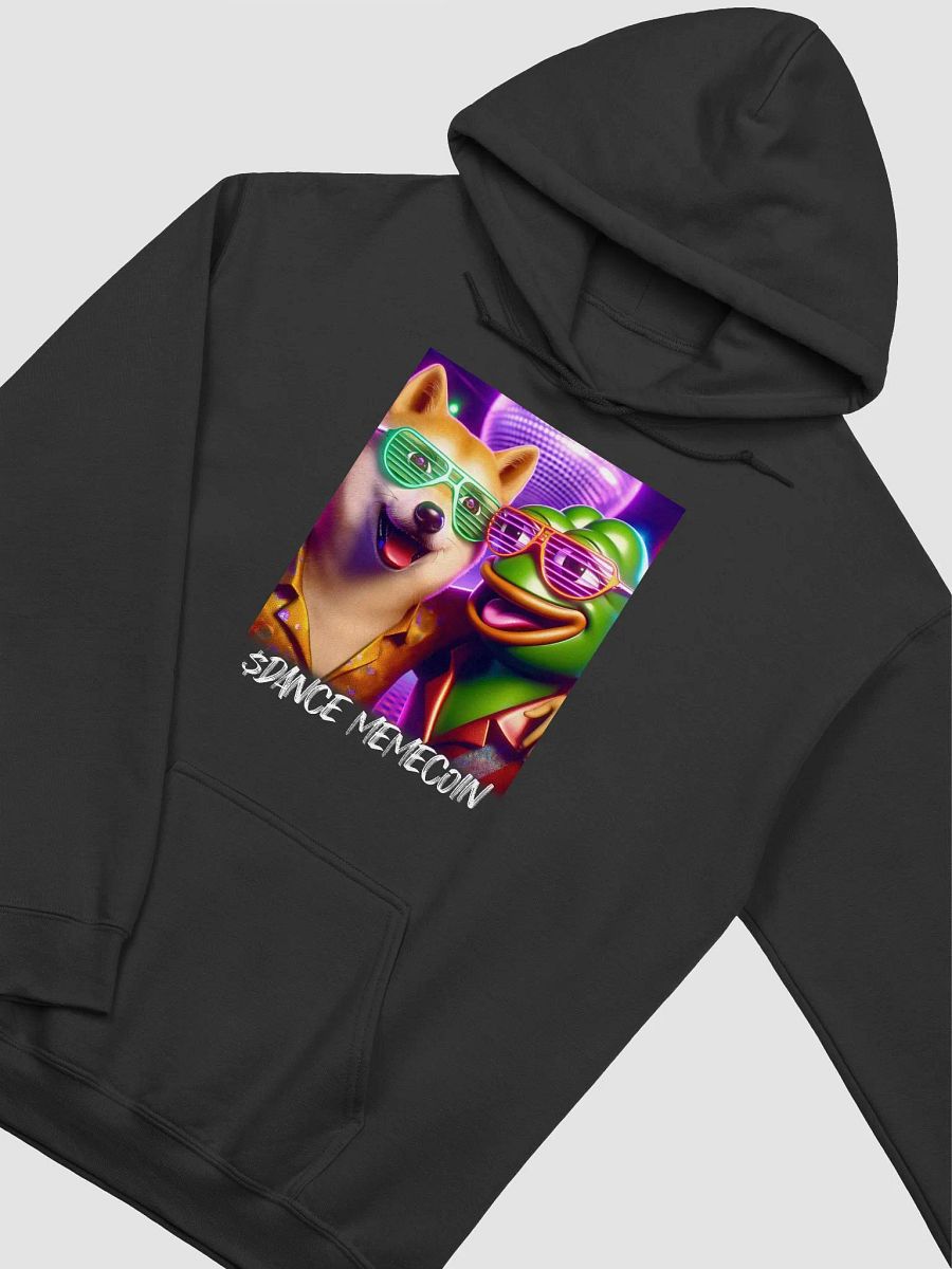 DANCE MEMECOIN - DISCO DOGE & PARTY PEPE - CLASSIC HOODIE - BLACK product image (1)