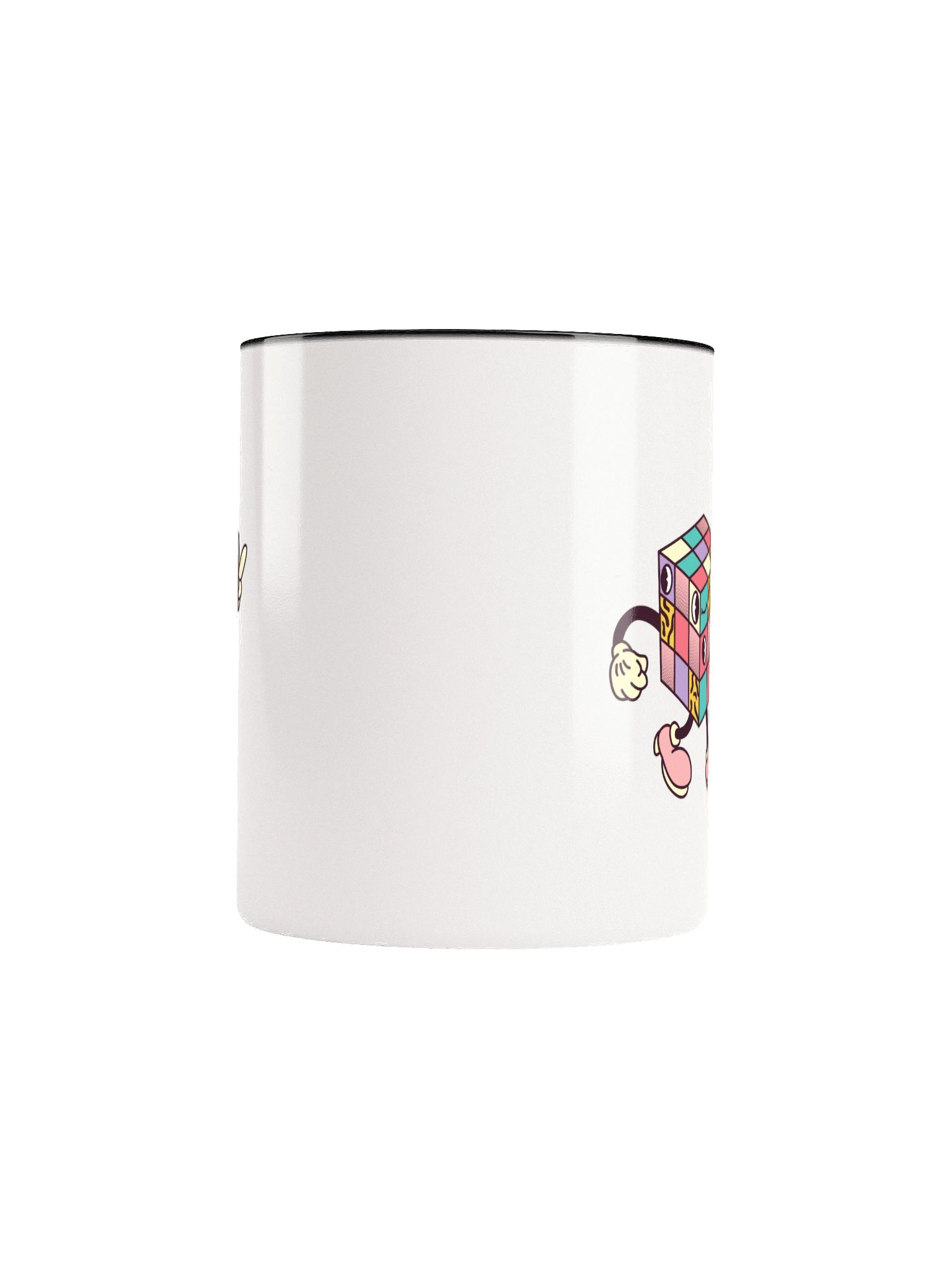 Retro Cubic Groove Ceramic Mug - Double Sided Print product image (10)