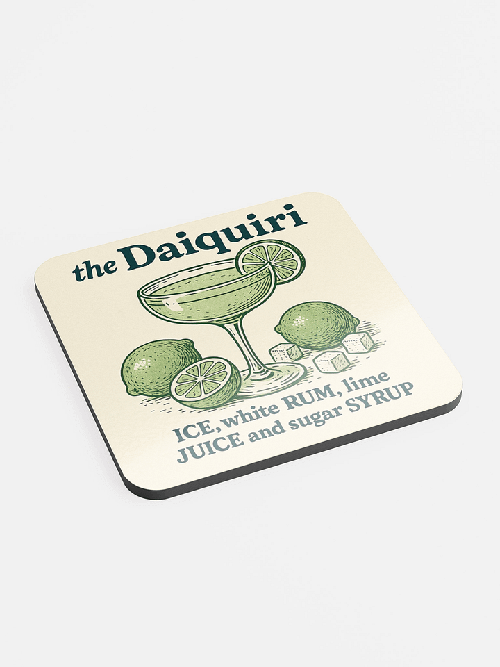 Daiquiri Cocktail Coaster – Classic Cuban Cocktail Art product image (1)