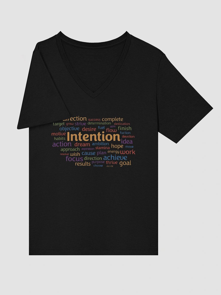 Intention Word Cloud V-Neck Tee product image (10)